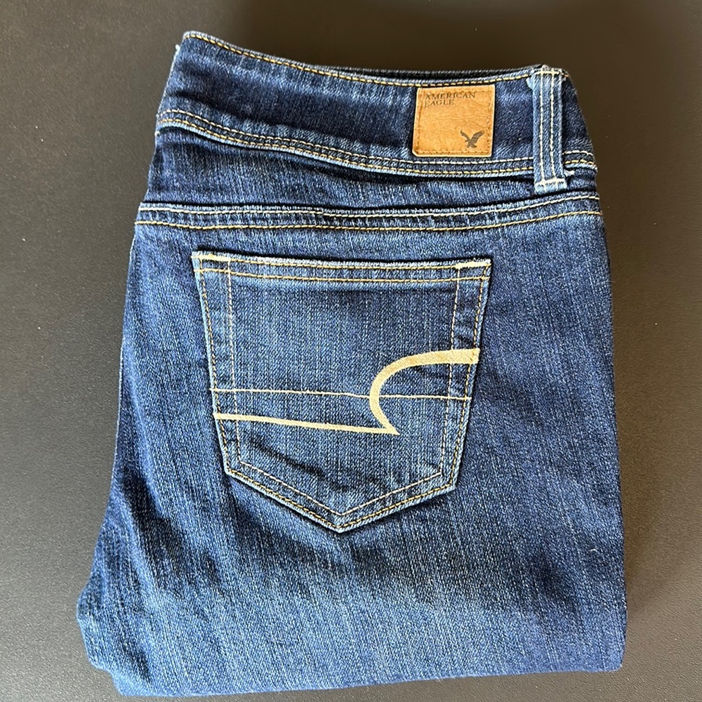American eagle slim boot stretch jeans in excellent condition